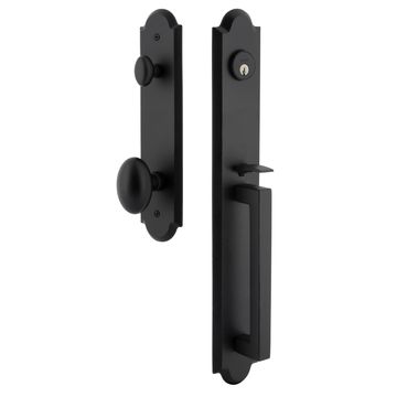 Ageless Iron Dome Tall Plate Handleset With D-Grip And Aeg Knobimage