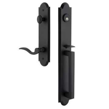 Ageless Iron Dome Tall Plate Handleset With D-Grip And Palisade Leverimage