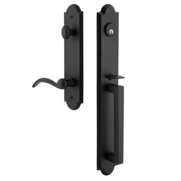 Ageless Iron Dome Tall Plate Handleset With D-Grip And Tine Leverimage