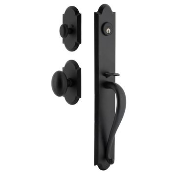 Ageless Iron Dome Vault Plate Handleset With A-Grip And Aeg Knobimage