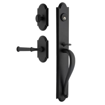Ageless Iron Dome Vault Plate Handleset With A-Grip And Cannon Leverimage