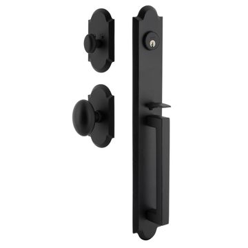 Ageless Iron Dome Vault Plate Handleset With D-Grip And Aeg Knobimage