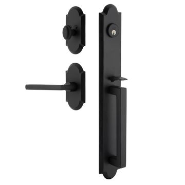 Ageless Iron Dome Vault Plate Handleset With D-Grip And Dirk Leverimage