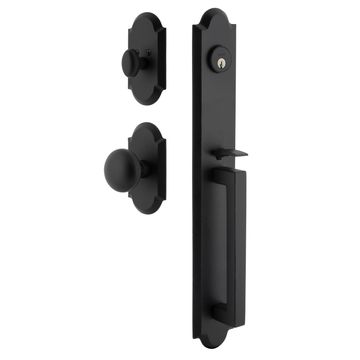 Ageless Iron Dome Vault Plate Handleset With D-Grip And Keep Knobimage