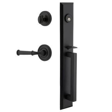 Ageless Iron Keep Loch Rosette Handleset With D-Grip And Cannon Leverimage