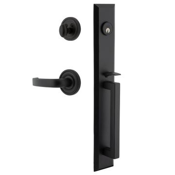 Ageless Iron Keep Loch Rosette Handleset With D-Grip And Crescent Leverimage