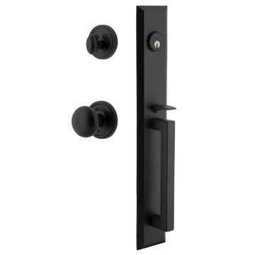 Ageless Iron Keep Loch Rosette Handleset With D-Grip And Keep Knobimage