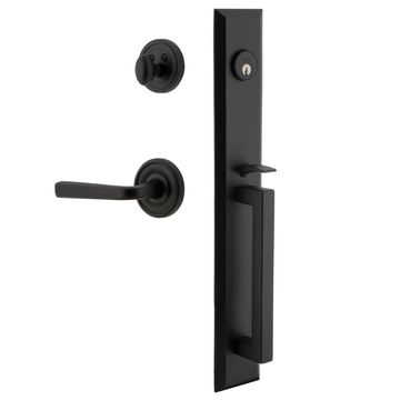Ageless Iron Keep Loch Rosette Handleset With D-Grip And Lance Leverimage