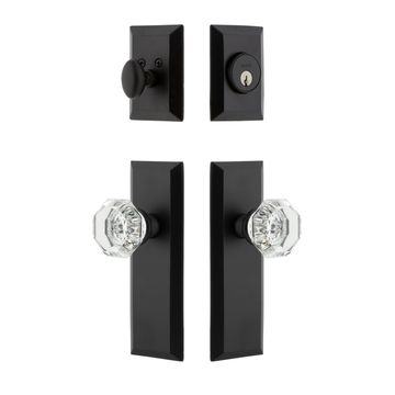 Ageless Iron Keep Long Plate Entry Set With Krystall Knobimage