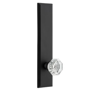 Ageless Iron Keep Tall Plate Door Set With Krystall Knobimage