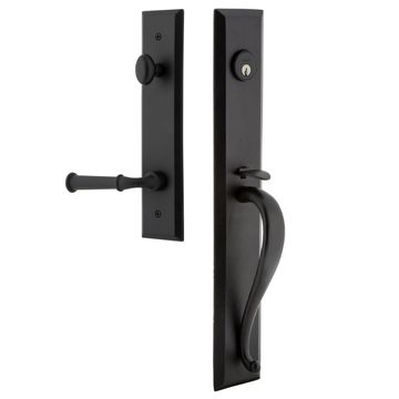 Ageless Iron Keep Tall Plate Handleset With A-Grip And Cannon Leverimage