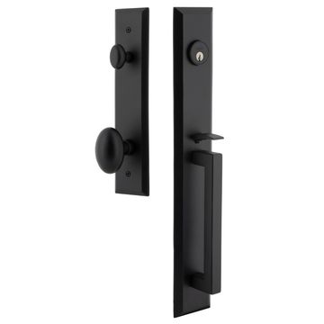 Ageless Iron Keep Tall Plate Handleset With D-Grip And Aeg Knobimage