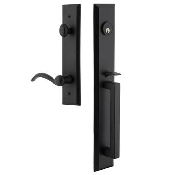 Ageless Iron Keep Tall Plate Handleset With D-Grip And Tine Leverimage