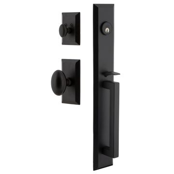 Ageless Iron Keep Vale Plate Handleset With D-Grip And Aeg Knobimage