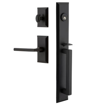 Ageless Iron Keep Vale Plate Handleset With D-Grip And Dirk Leverimage