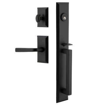 Ageless Iron Keep Vale Plate Handleset With D-Grip And Lance Leverimage