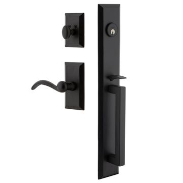 Ageless Iron Keep Vale Plate Handleset With D-Grip And Tine Leverimage