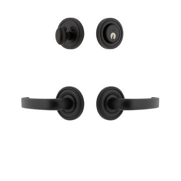 Ageless Iron Loch Rosette Entry Set With Crescent Leverimage