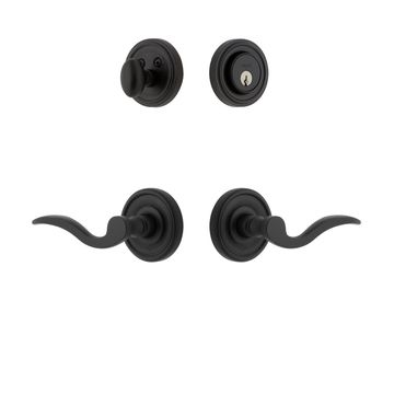Ageless Iron Loch Rosette Entry Set With Palisade Leverimage