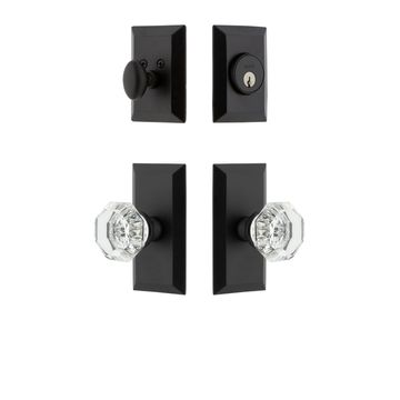 Ageless Iron Vale Short Plate Entry Set With Krystall Knobimage