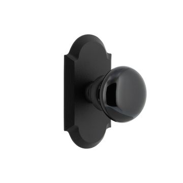 Ageless Iron Vault Short Plate Door Set With Black Shadow Porcelain Knobimage