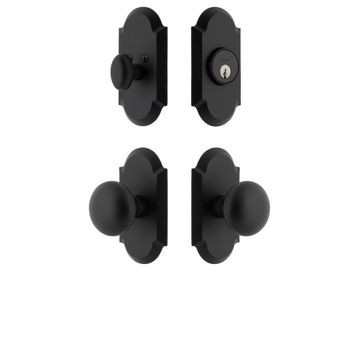 Ageless Iron Vault Short Plate Entry Set With Keep Knobimage