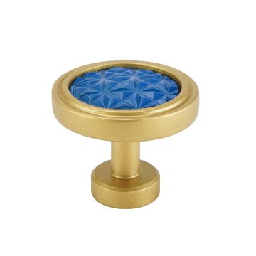 Carpe Diem Spectra Origami Gold and Deep Blue Knobimage