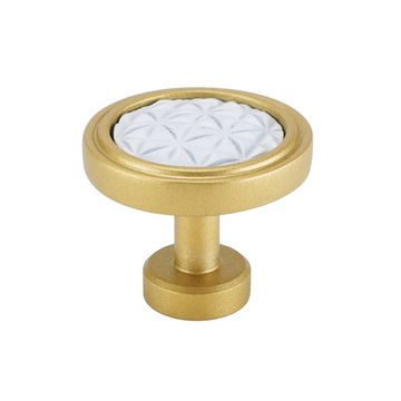 Carpe Diem Spectra Origami Gold and White Knobimage