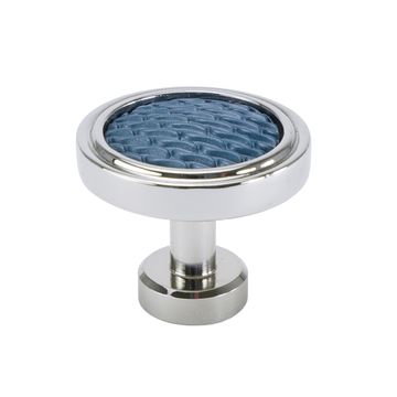 Carpe Diem Spectra Waves Chrome and Blue Titanium Knobimage