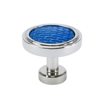 Carpe Diem Spectra Waves Chrome and Deep Blue Knobimage