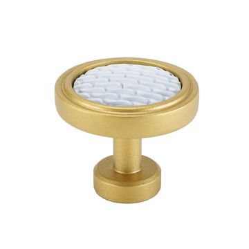 Carpe Diem Spectra Waves Gold and White Knobimage