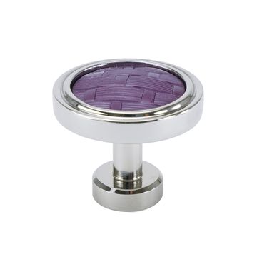Carpe Diem Spectra Weaves Chrome and Black Cherry Knobimage