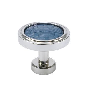Carpe Diem Spectra Weaves Chrome and Blue Titanium Knobimage