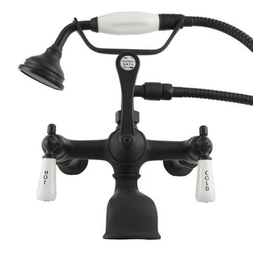 Strom Living British Telephone P0944 Tub Faucet & Shower - Porcelain Leverimage