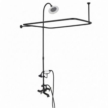 Strom Living Clawfoot Tub 57 x 31 P0168 Enclosure Set & Hand Showerimage