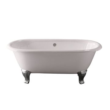 Strom Living Como 60 Inch Cast Iron Double End Bath Tub - No Holesimage
