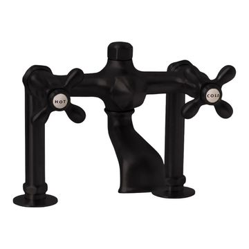 Strom Living Deck Mount P0802 Tub Faucet With Cross Handlesimage