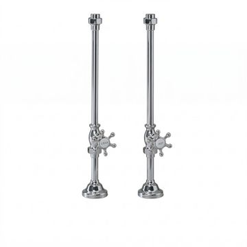 Strom Living Deck Mount Supply Lines With 6-Spoke Handlesimage