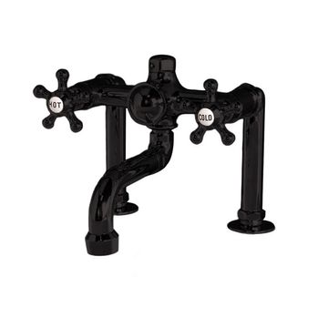 Strom Living Deck Mount Tub Faucet With 5-Spoke Metal Handlesimage