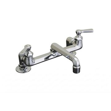 Strom Living Deco Bridge Kitchen Faucet With Deco Lever Handlesimage