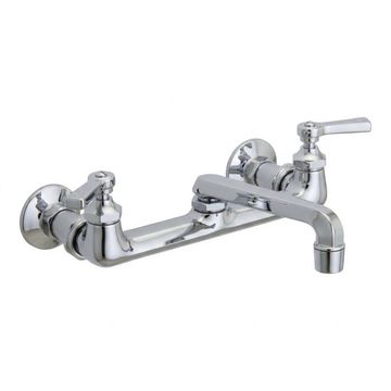 Strom Living Deco Bridge Kitchen Faucet With Lever Handlesimage