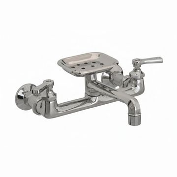 Strom Living Deco Wall Mount Kitchen Faucet With Soap Dishimage