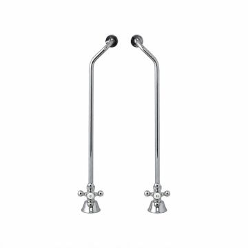 Strom Living Double Offset Supply Lines With Cross Point Handlesimage