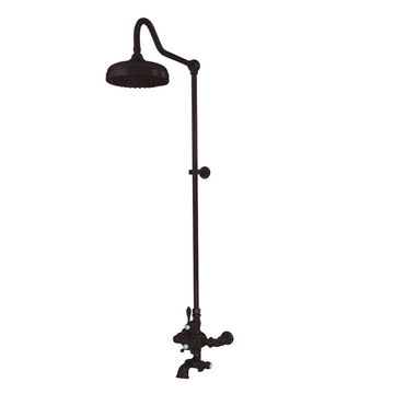 Strom Living Exposed Thermostatic P0903 Shower System With Tub Spoutimage
