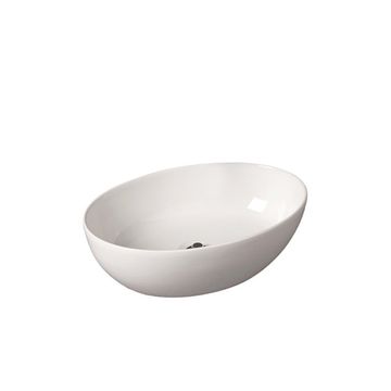 Strom Living Fireclay Oval Semi Drop In P1178 Lavatory Sinkimage