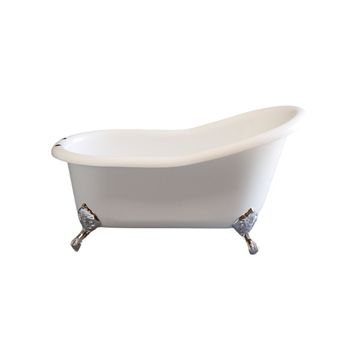Strom Living Huron 60 Inch Single Slipper Clawfoot Acrylic Bath Tubimage