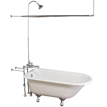 Strom Living Over The Rim 28 Inch Thermostatic Shower Enclosure Setimage