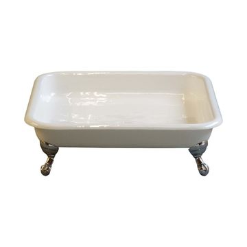 Strom Living Panorama 42 Inch Square Cast Iron Shower Pan With Feetimage