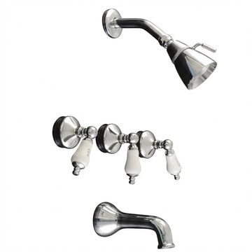 Strom Living Sacramento In-Wall Shower Set With Cross Handlesimage