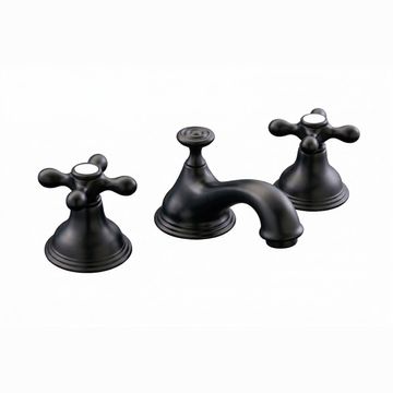 Strom Living Sacramento Widespread Lavatory Faucet With Metal Crossimage